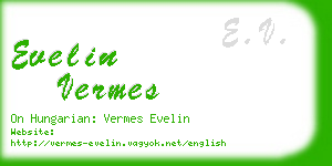 evelin vermes business card